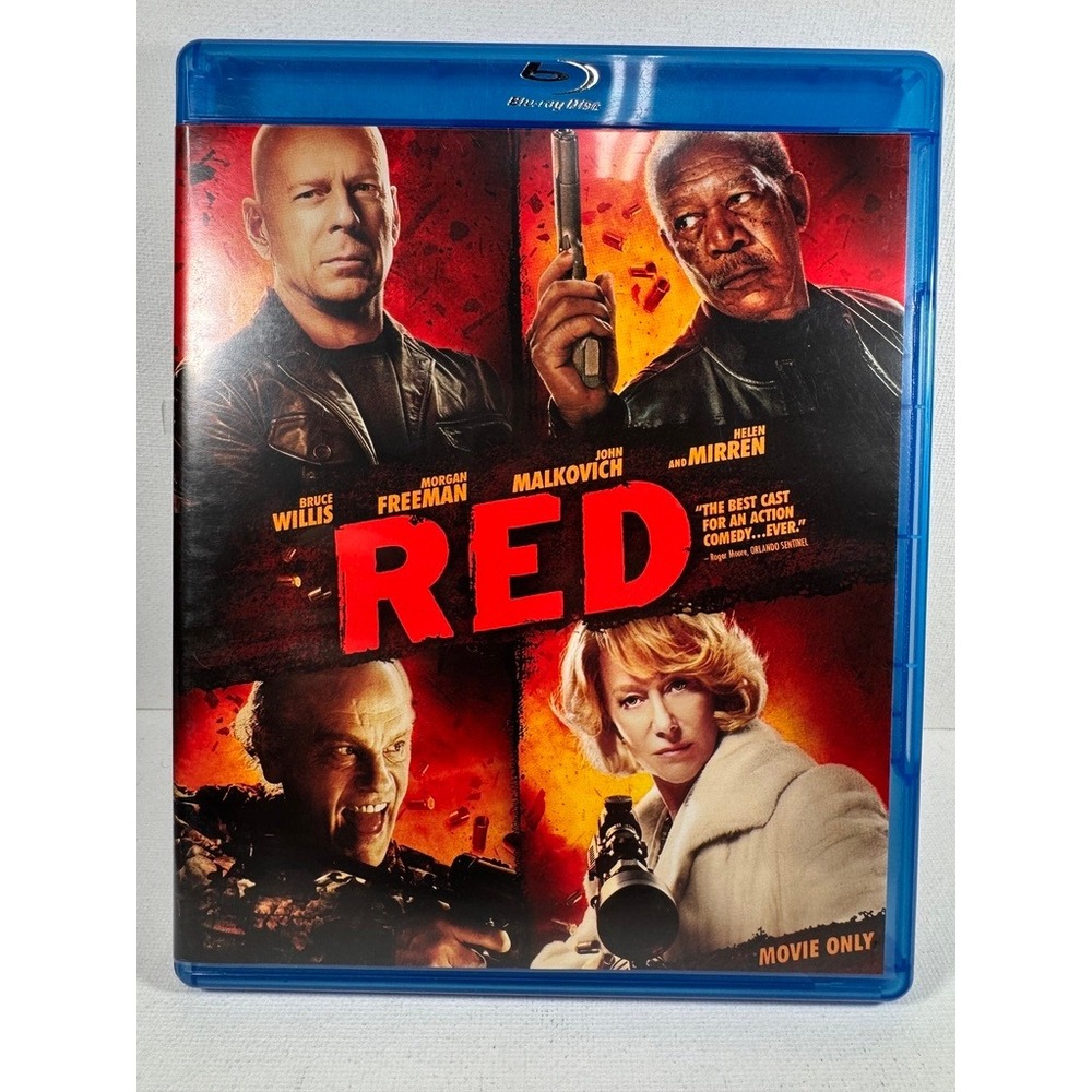 RED Blu-ray Movie Bruce Willis Morgan Freeman Action‎ Comedy PG-13 Summit Ent